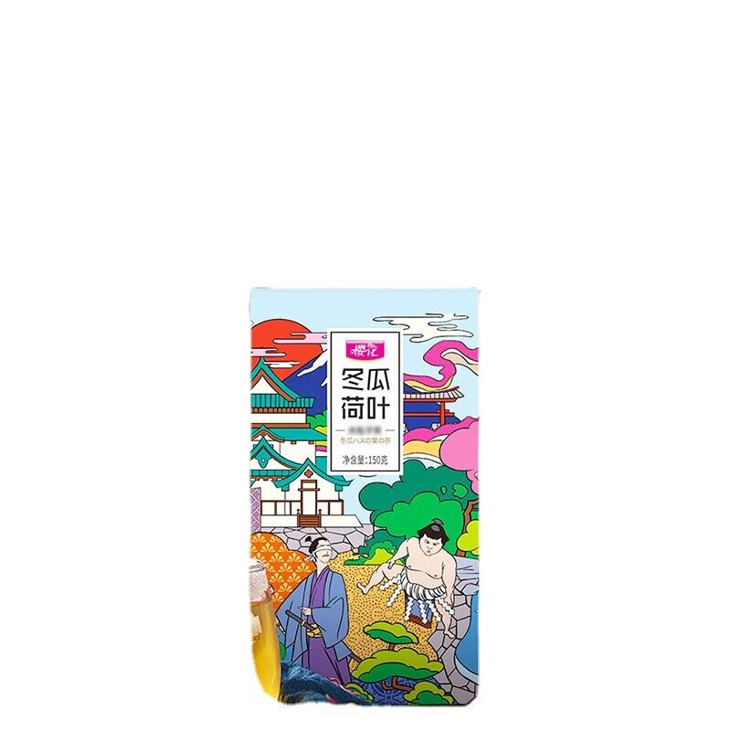 Cherry Blossom Winter Melon Lotus Leaf Tea Herbal Tea Nutritious Bag Tea 150g Secondary image