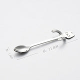 Stainless Steel Spoon Dinnerware Cat Coffee&Tea Spoon Kitchen Flatware Tableware