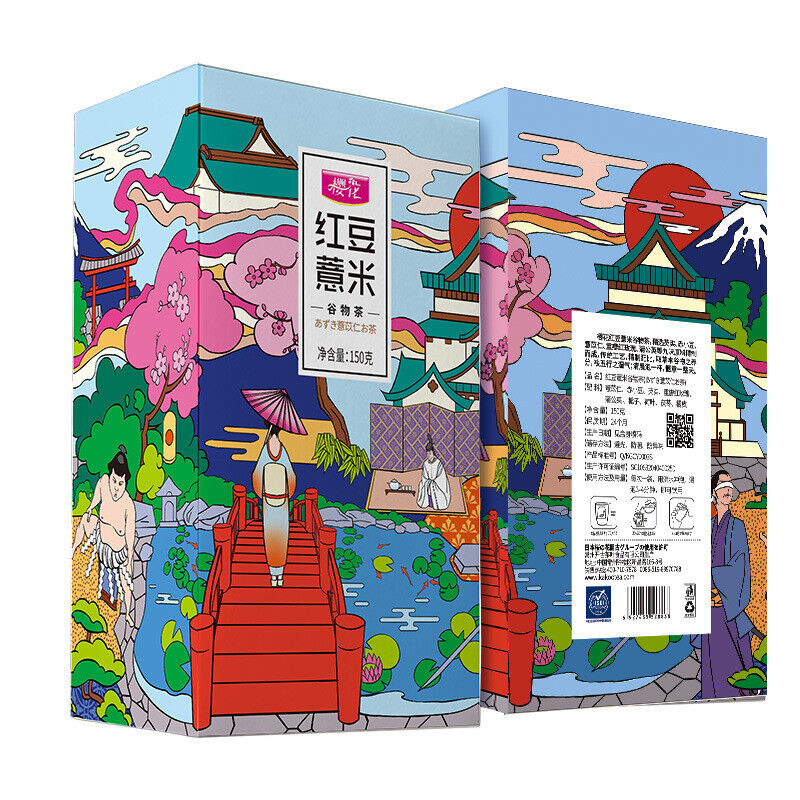 Sakura Red Bean and Job's Tears Tea Gorgonzola Job's Tears Bag Tea 150g