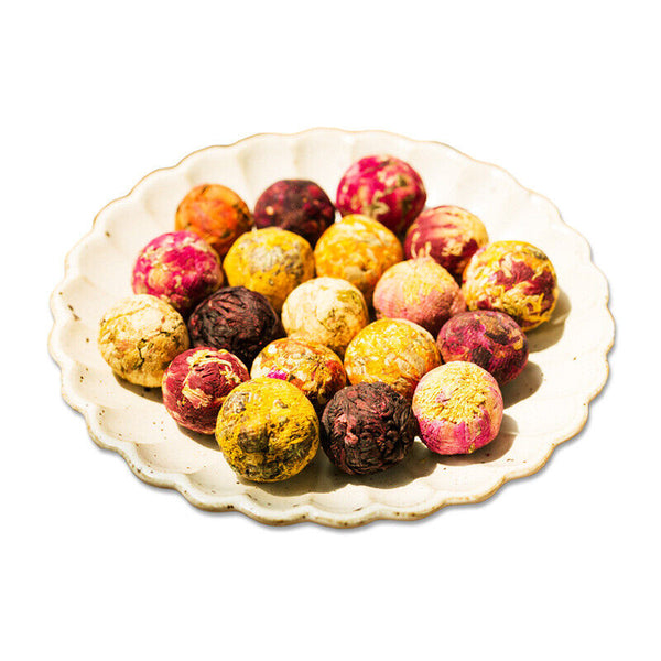 Rose Chrysanthemum Handmade Dragon Ball Flower Tea Yunnan Pu'er Jasmine Tea
