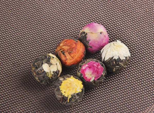Yunnan Shen Puer Dragon Pearls Different Flower Lily Rose Flower Fragrance Tea