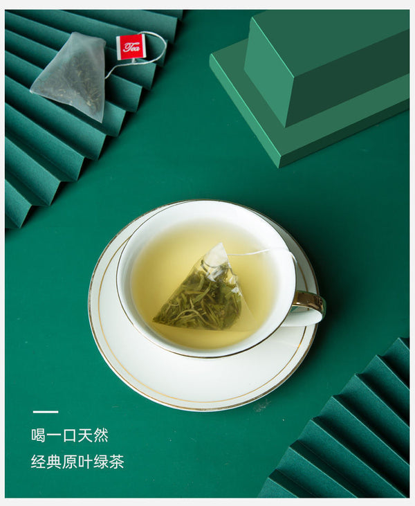 Classic Green Tea Bags Brewed Fresh Flavoured Green Tea Buds