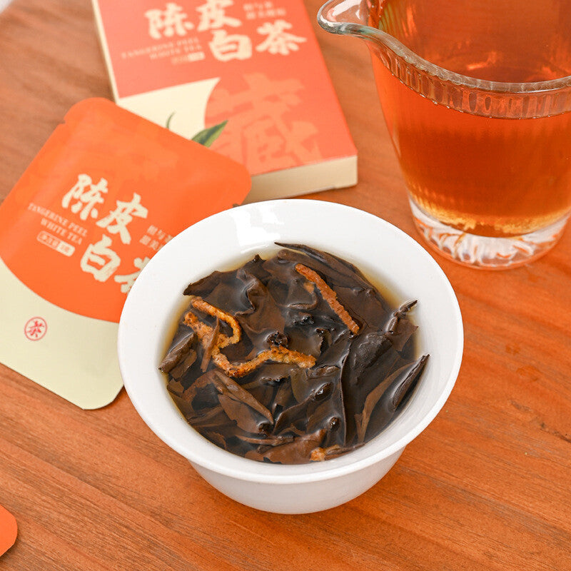 150g Mini Squares Fuding White Tea Gift Box Aged Tangerine Peel White Tea Secondary image