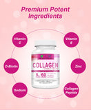 Collagen Vitamin C Biotin Tablets for Healthy Skin Hair Nail 60tablets/bottle