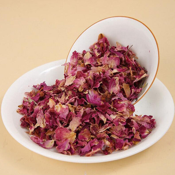 Premium Quality Pingyin Rose Edible Double Red Rose Petals -50g Sealed Packaging