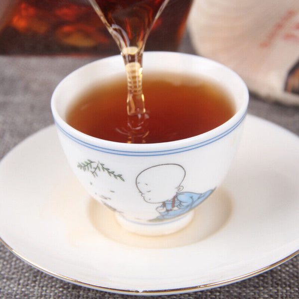Puerh Tea Yunnan Menghai Pu'er Ripe Tea Cake Banzhang Ripe Tea 云南勐海陈香普洱熟茶饼班章熟茶