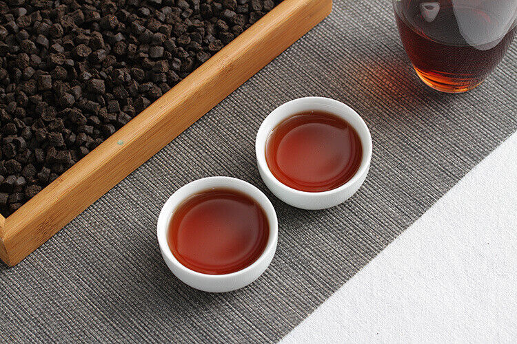 500g Yunnan Pu'er Ripe Tea 09 Menghai Nuoxiang Tea Fossil New C1 Crushed Silver