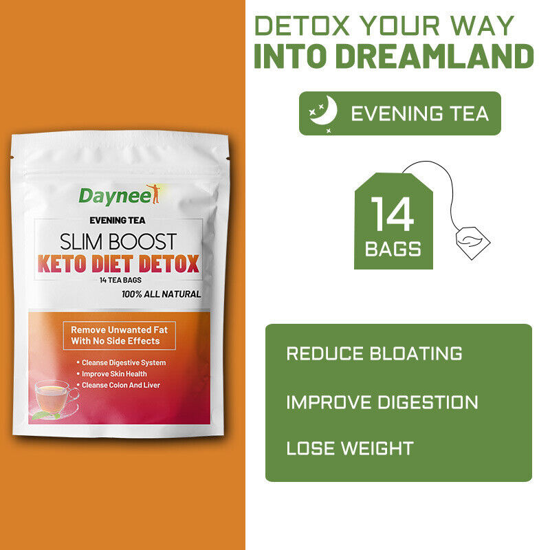 Slim Tea Boost Detox Daytime and Evening Tea for Keto Diet Weight Loss