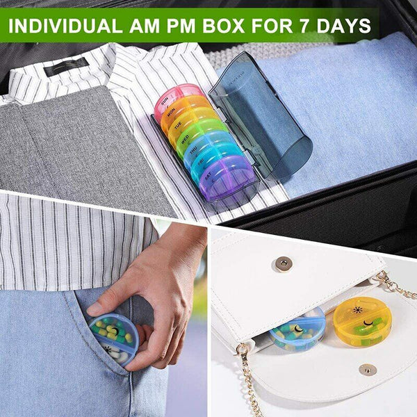 Weekly Daily Pill Holder 7 Days Tablet Medicine Storage Holder Pill Dispenser