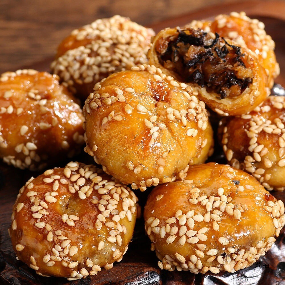 Yiwu Brown Sugar Golden Shaobing Small Pack Snack Popular Chinese Biscuit