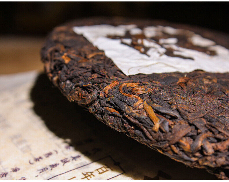 Puerh Ripe Tea Old Banzhang Ripe Tea Cake 357g Pu'er Tea Yunnan Pu'er Tea Cake