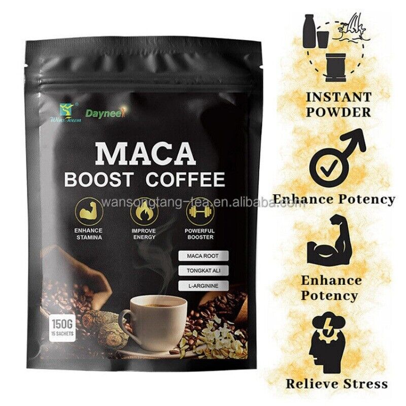 Max Man Power Maca Energy Coffee tongkat Herbal instant Maca coffee 10g*15bags