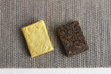 500g Yunnan Pu-erh Ripe Tea Glutinous Aromatic Mini Square Brick Tea Thin Slices
