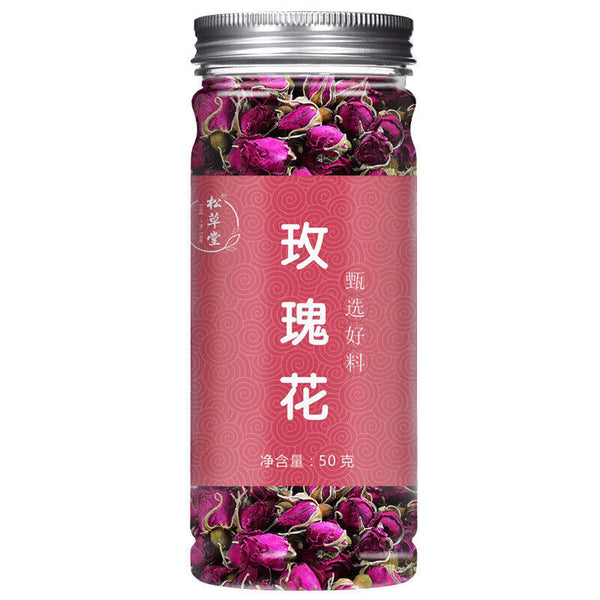 Rose Tea Pingyin Rose Tea Leaves Red Rose Herbal Tea 50g*2 平阴玫瑰花茶