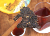 357g Puerh Ripe Tea Cake 普洱茶熟茶 金毫熟茶饼易武正山茶金易武饼茶