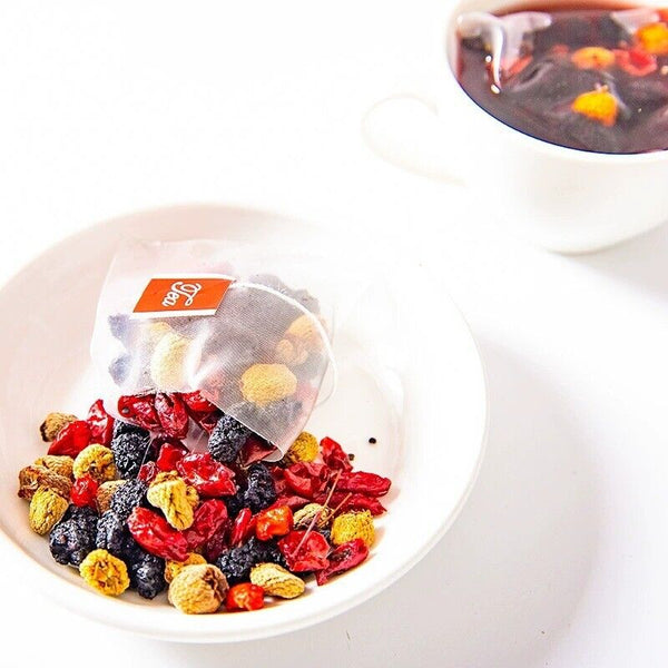 Shaanxi Sandalwood, Cornel, Raspberry, Mulberry Four-Treasure Tea Bags for Men