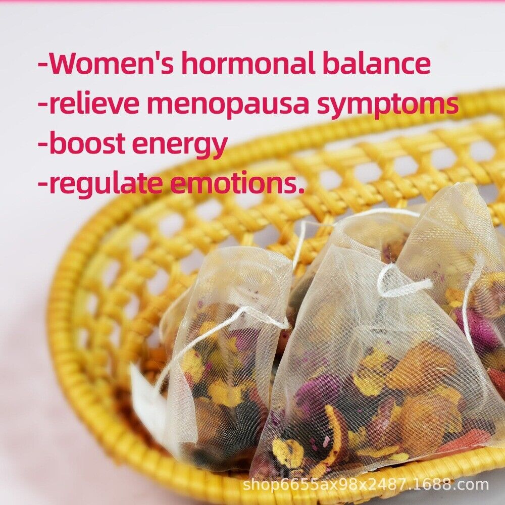 Menopause Herbal Tea Bags Red Date Longan Rose Beetroot Mulberry Blend