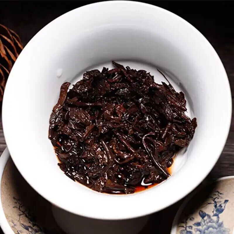 Yunnan Pu Erh Tea China Tea Shu Puer Ripe Cake Cooked Menghai Golden Buds 357g