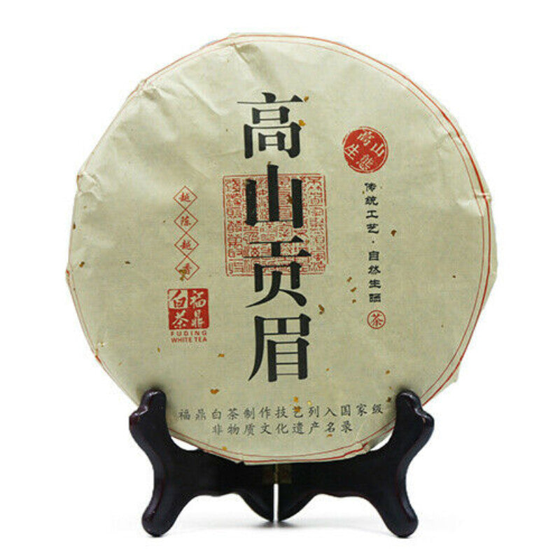 Chinese Fuding White Tea 350g High Mountain Gong Mei Shou Mei White Tea Cake