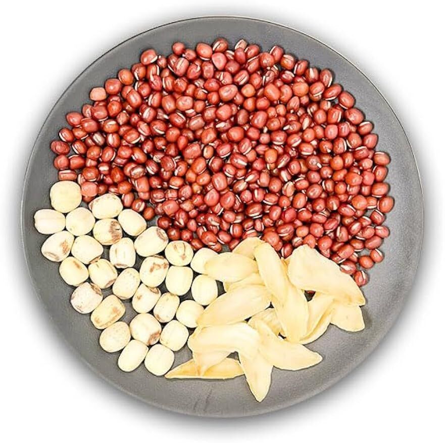 蓮子百合红豆糖水湯料包 150g 5.3oz Cantonese Soup -& Lotus Seed & lily Soup Mix 3-4 Servings Main image
