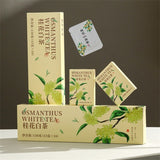 Floral Aged Shoumei Tea Cakes Luxury Gift Box Fuding Osmanthus White Tea