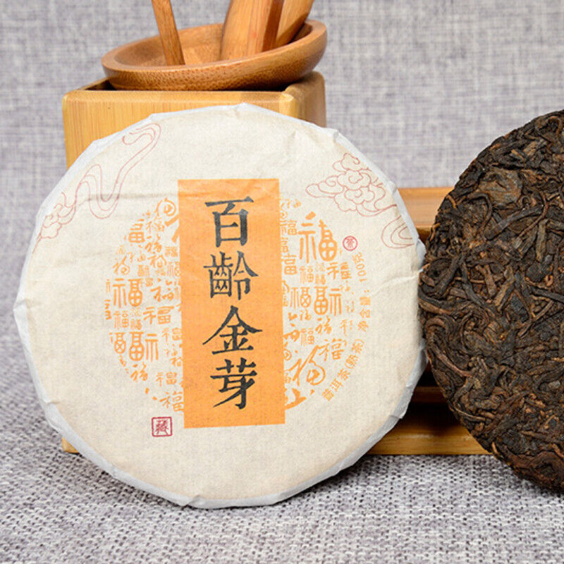 100g Bailing Golden Bud Cooked Tea Cake Yunnan Pu-Erh Tea Cooked Tea Cake Secondary image