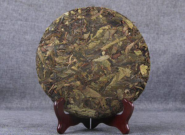 357g Yunnan Pu'er Raw Tea Seven Seed Cake Tea Leaves Lincang Iceland Gold Leaf