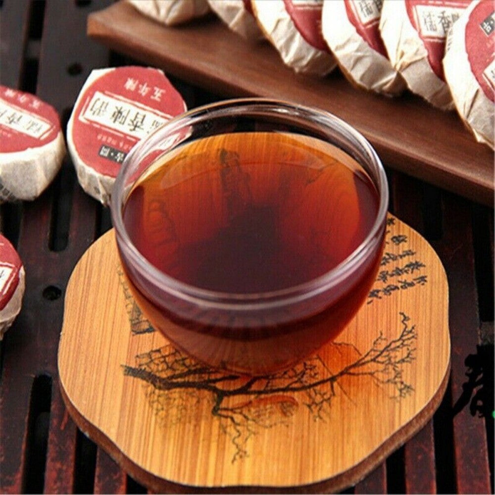 Yunnan Ripe Pu-erh Tuocha 50g Natural Glutinous Rice Flavor Mini Tea 8-10 Pcs
