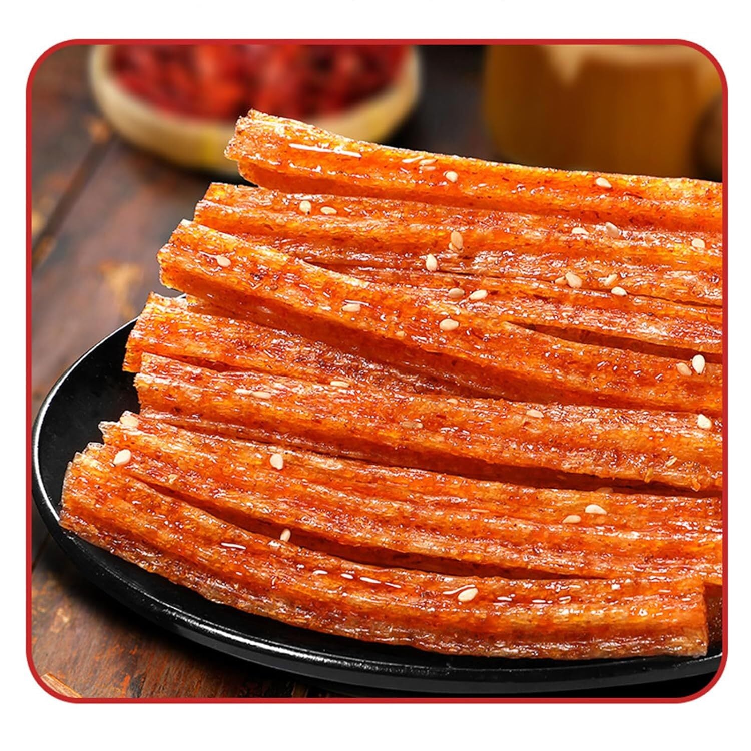 Pikanter Streifen Latiao Snack Chinesische Spezialität Veganer Pikanter Snack