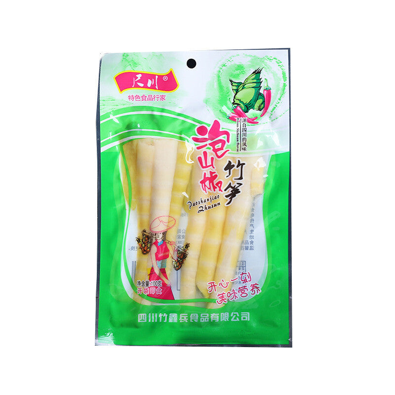 Snack Ready-to-Eat Crunchy Individual Packs Sichuan Pickled Bamboo Shoots
