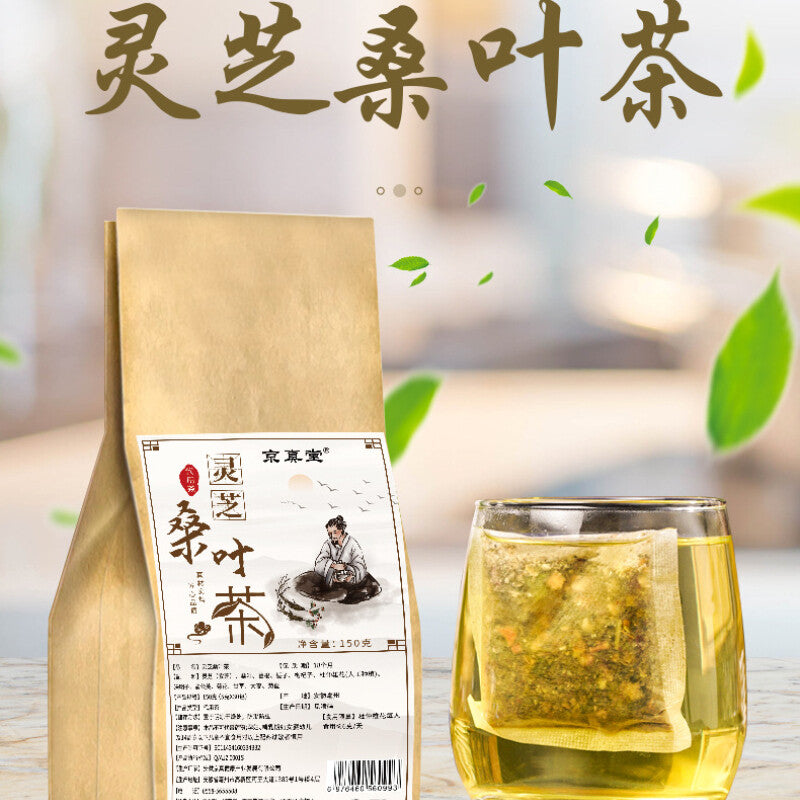 Reishi, Mulberry Leaf, Ginseng & Panax Notoginseng Tea for Health