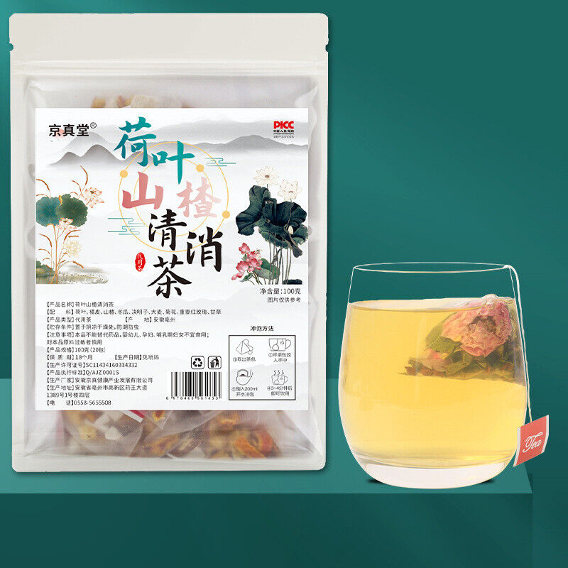 Hawthorn Lotus Leaf Detox Tea Winter Melon Chrysanthemum 20 Bags Triangle Pack Main image