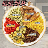Five Black Tea Chrysanthemum Cassia Tea Five Finger Peach Mulberry Rose PoriaTea