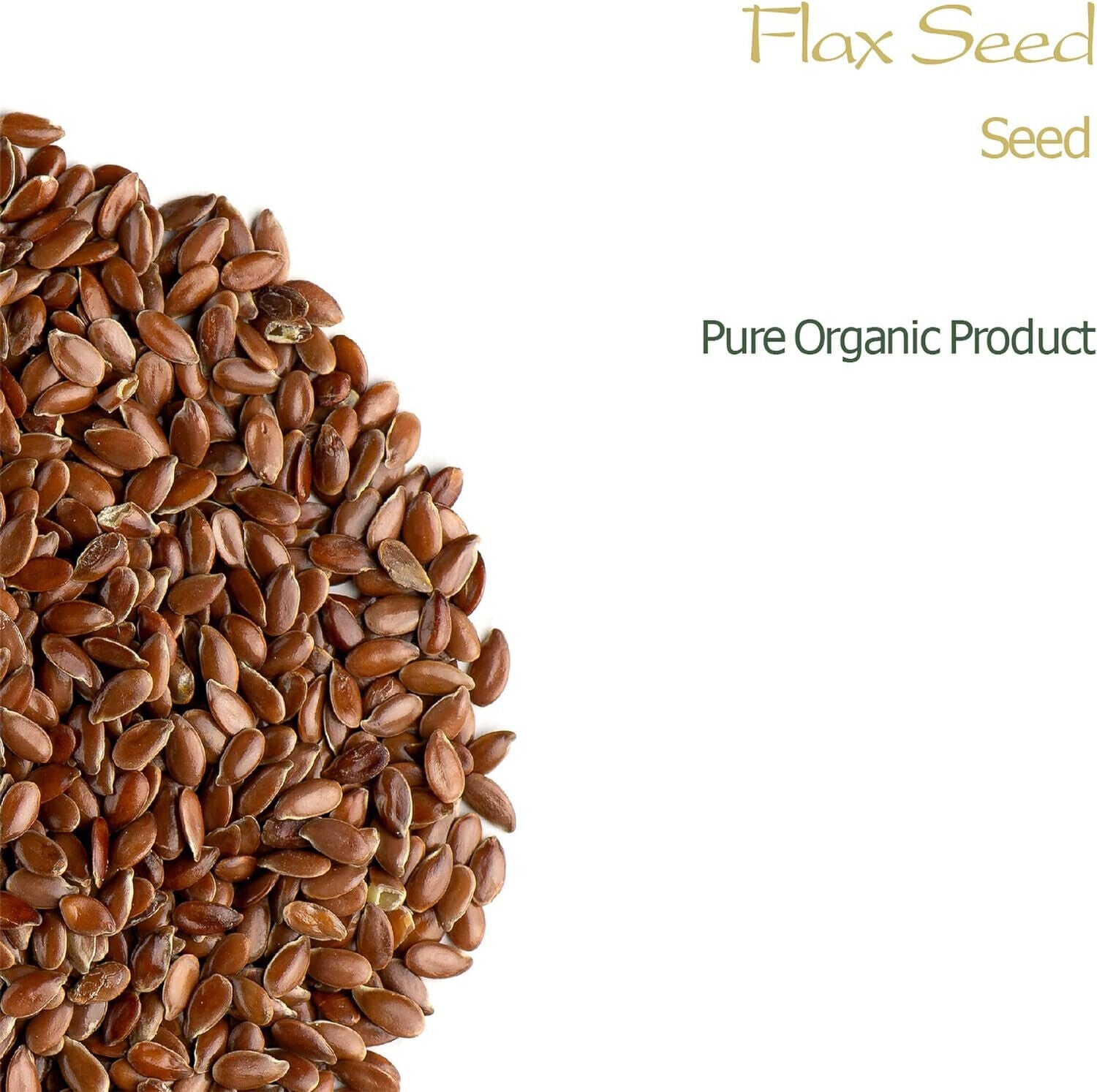 Whole Flax Seeds Organic Flaxseed - Culinairy Grade Flax Seed - Linseeds 200g Secondary image
