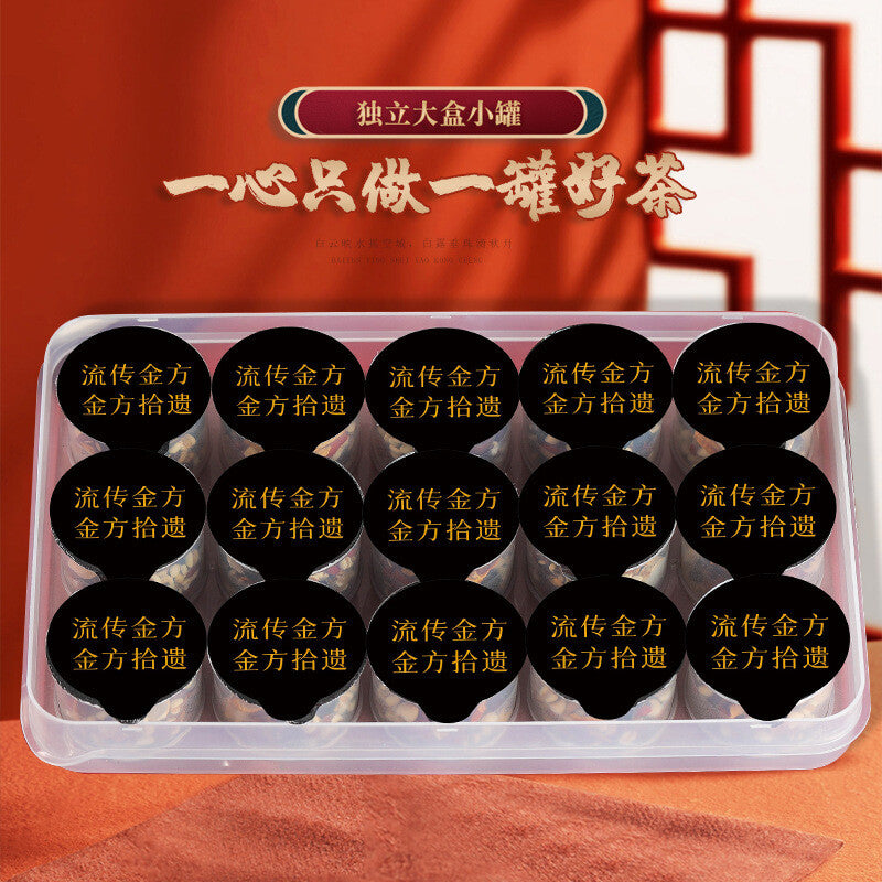 Chrysanthemum Cassia Berry Wolfberry Dandelion Tea Small Tin Tea