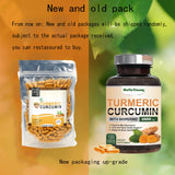 Natural Curcumin Tumeric  Extract Capsules Antioxidant Turmeric Black Pepper 95%