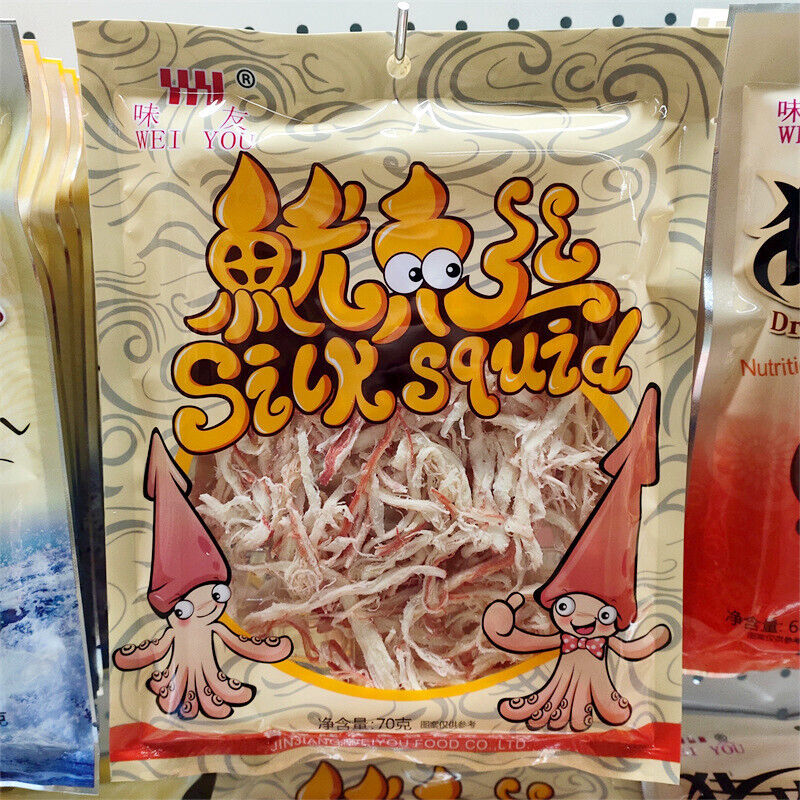 Charcoal Grilled Squid Shredded Squid Strips and Whiskers Snacks碳烤鱿鱼丝手撕鱿鱼条须片小吃 Main image
