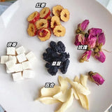 Triangle bag health camellia tea Mulberry poria rose tea for beauty whitening