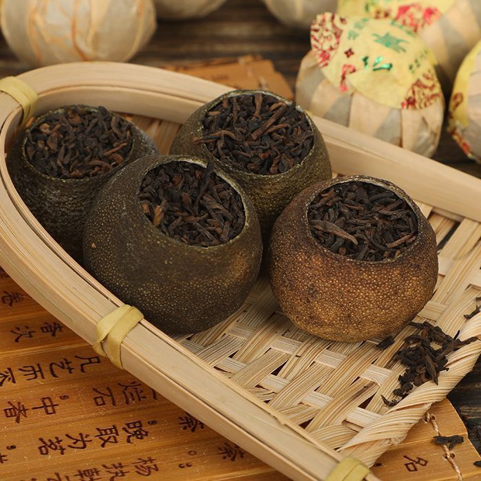 Premium Xinhui Tangerine Peel Pu-erh Tea Loose Leaf Tianma Mei Jiang Gongting