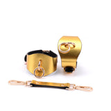 Exquisite Gifts Pink Leather BDSM Products Bondage Cuffs adult sex toys