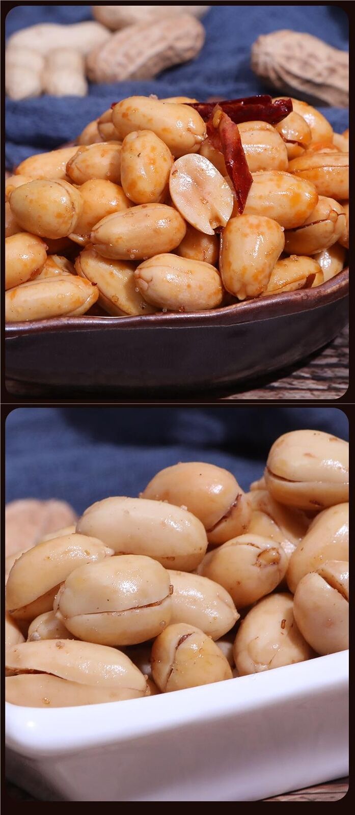 Perfect for Snacks and Drinks,Spicy Salted Peanuts 5lb Bulk Pack