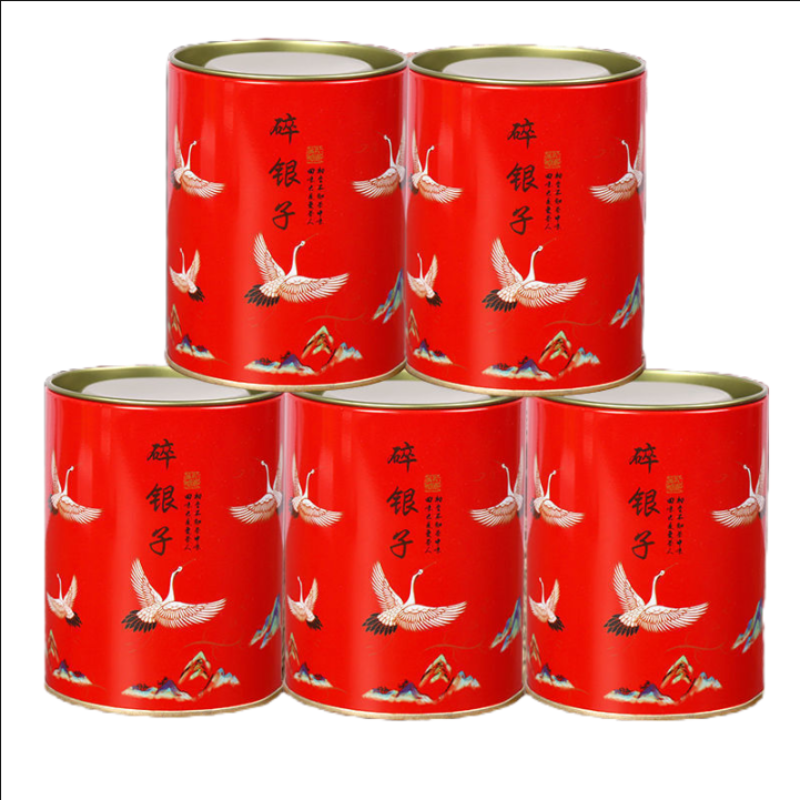 Glutinous Rice Fragrance Crushed Silver Tea Fossil Yunnan Pu'er Ripe Tea 50g/Can