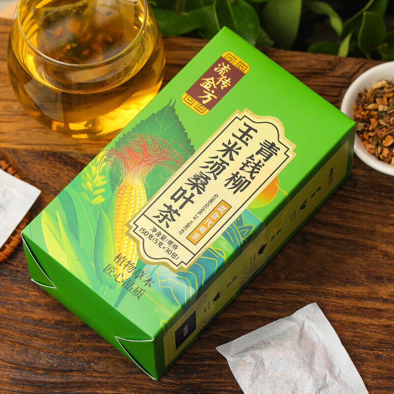 150g Green willow corn beard mulberry leaf tea burdock lotus cassia seeds tea