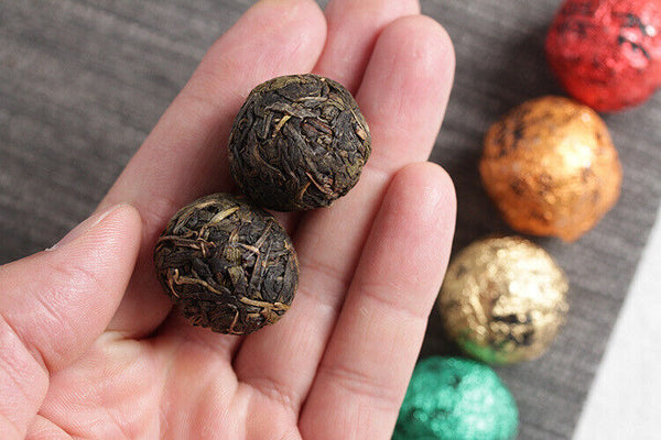 Yunnan Puerh Raw Tea, 21pcs Seven Coloured Dragon Balls Tea Box Set