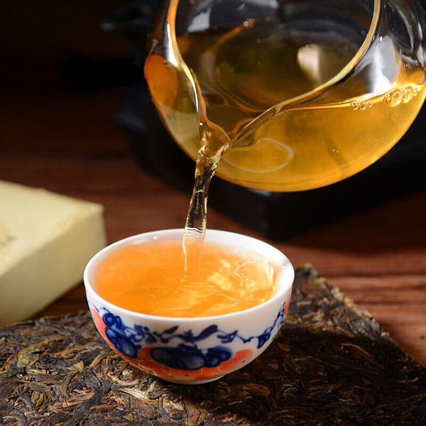 Top-Grade Organic Raw Tea Chinese Pu'er Tea Brick Green Tea Health Drink 250g