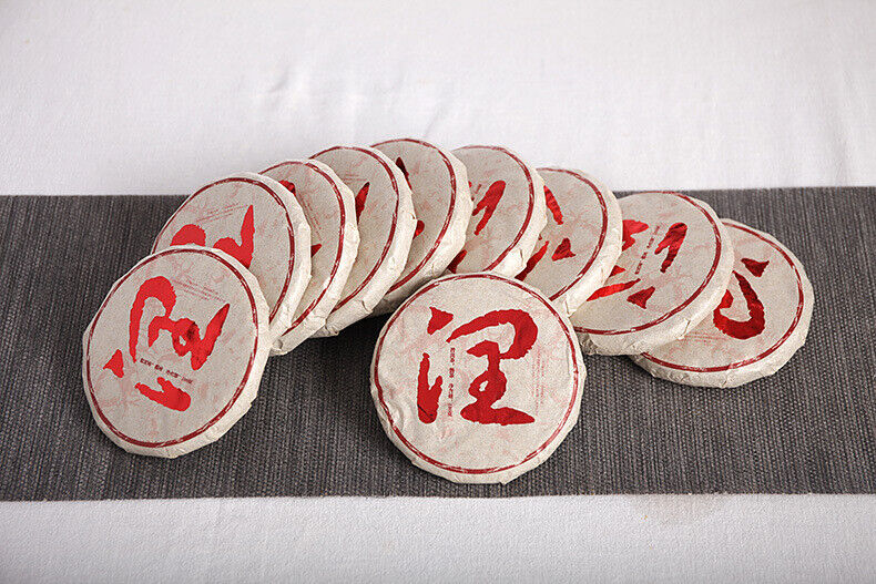 Menghai Ripe Tea, Big Tree Tea, 100g Small Cake Cooked Tea Yunnan Puerh Tea