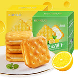 Cheese Lemon Filled Biscuits Creamy Citrus Snack for Kids Adults