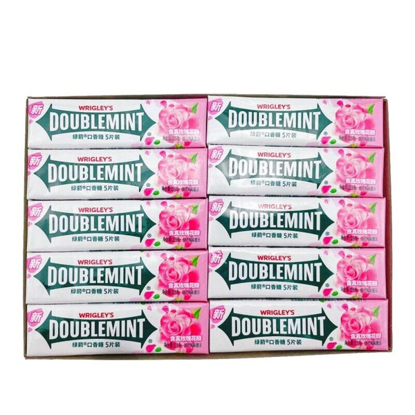 Rose Mint DOUBLEMINT Kaugummi 5pcs x 20 Portable Pack für frischen Atem