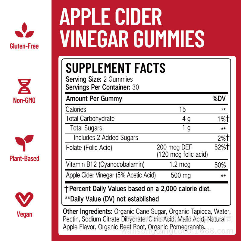 Apfel-Apfelessig-Gummis Daynee slim APPLE CIDER VINEGAR GUMMIES