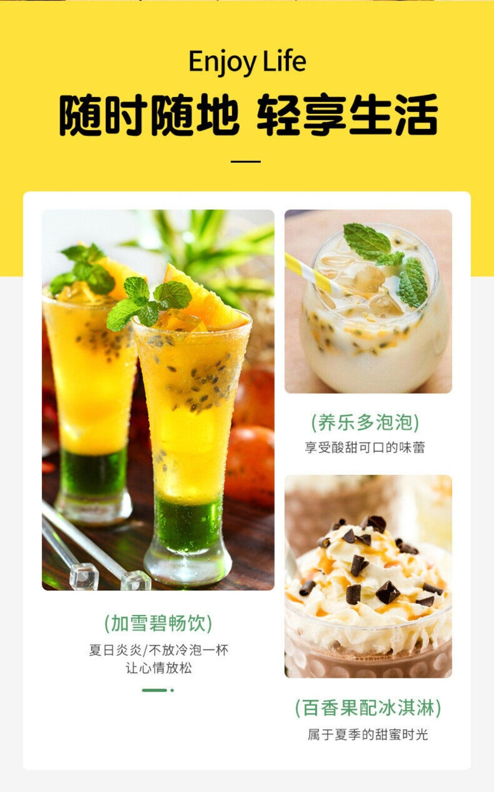 Green Lemon Passion Fruit Tea Bags Cold Brew Fruit Blend Healthy Drink